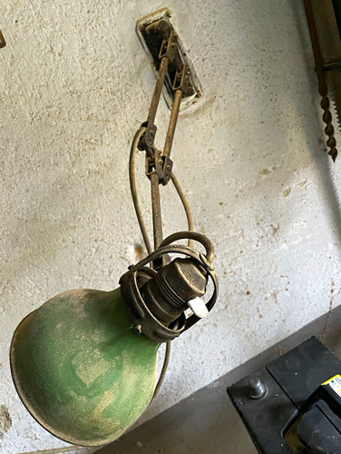 Vintage industrie wandleuchte - vintage,