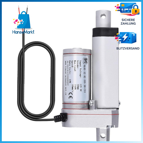 Linearmotor 12v 750n 50mm - linearmotor, dc